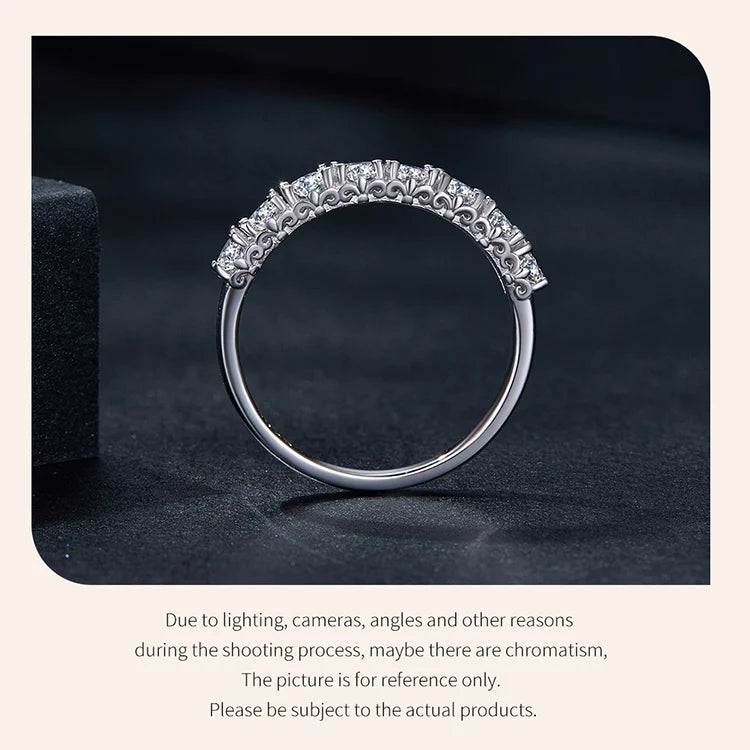 0.8 CT Moissanit Eternity Ring für Damen