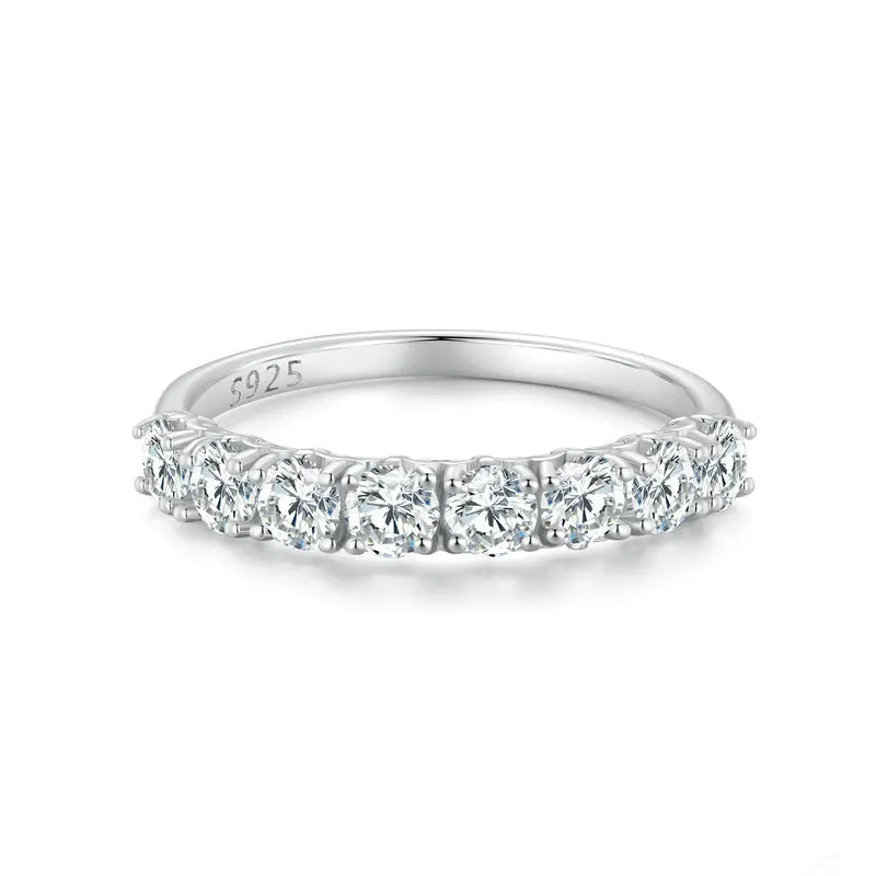 0.8 CT Moissanit Eternity Ring für Damen