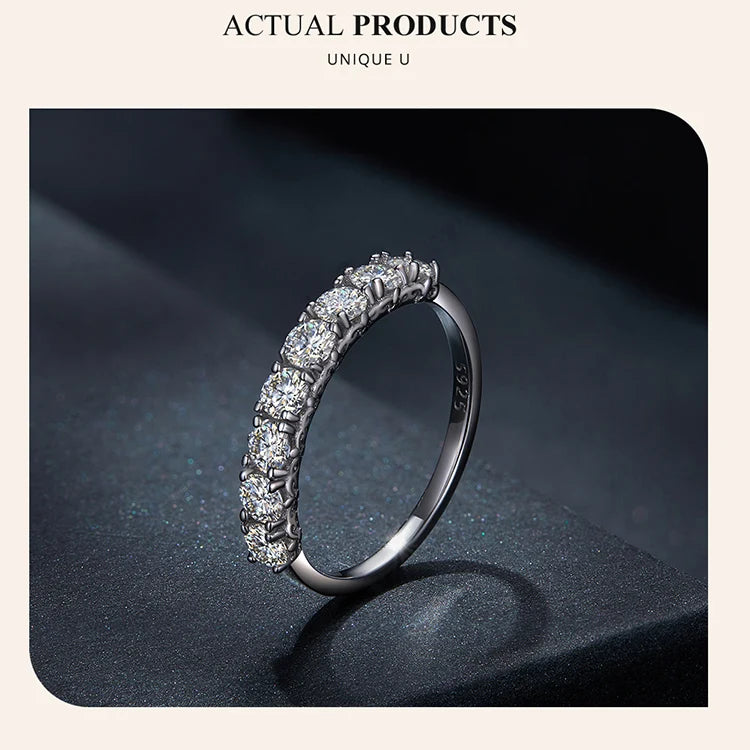 0.8 CT Moissanit Eternity Ring für Damen