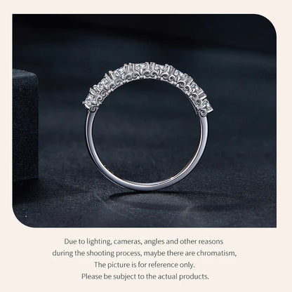 0.8 CT Moissanit Eternity Ring für Damen