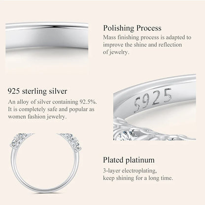 0.8 CT Moissanit Eternity Ring für Damen