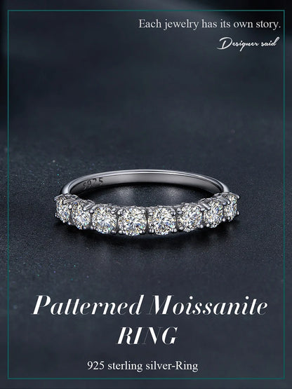 0.8 CT Moissanit Eternity Ring für Damen