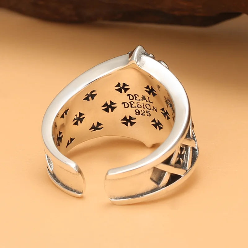 Vintage Anker Ring im maritimen Stil – Rustikaler Statement-Ring aus Legierung