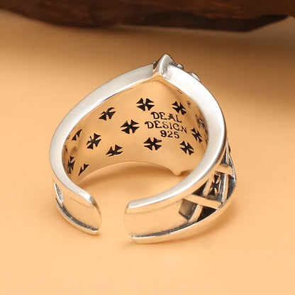 Vintage Anker Ring im maritimen Stil – Rustikaler Statement-Ring aus Legierung